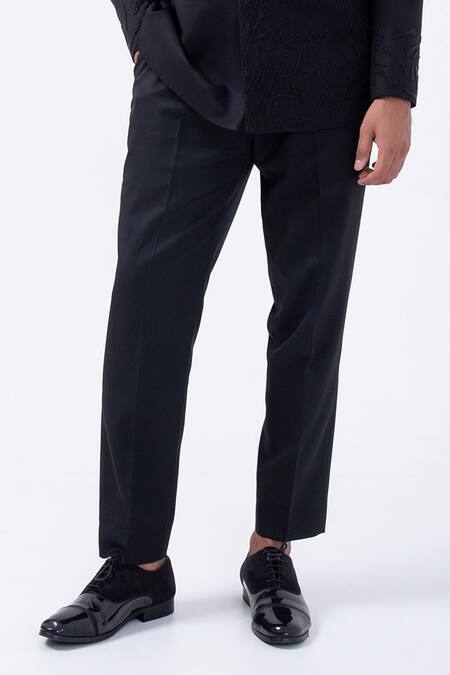 Kaka Calcutta Black Beads Embellished Bandhgala With Pant Online at Aza Fashions Kaka Calcutta_Black Beads Embellished Bandhgala With Pant _Online_at_Aza_Fashions