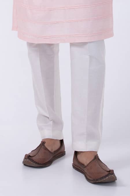 Kaka Calcutta Pink Bamboo, Cotton, Silk Baby Kurta And Ivory Pyjama Set Online at Aza Fashions Kaka Calcutta_Pink Bamboo, Cotton, Silk Baby Kurta And Ivory Pyjama Set _Online_at_Aza_Fashions