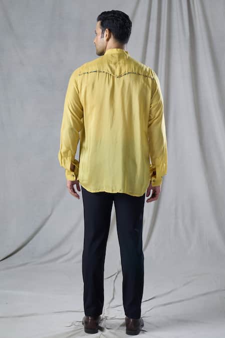 Bhusattva Abstract Hand Painted Front Shirt 