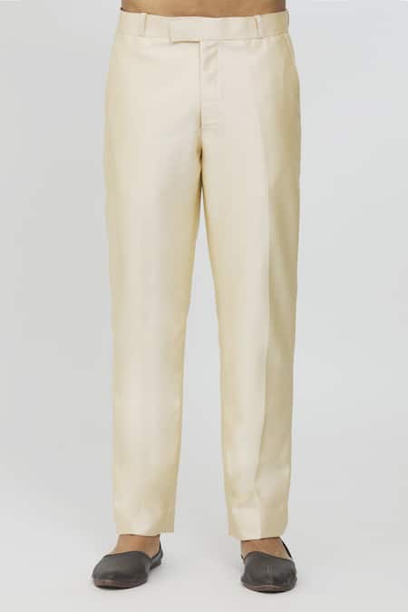 Arihant Rai Sinha Blue Jacquard, Polyester, Terrycloth Metallic Thread Embroidered Bandhgala Set Online at Aza Fashions Arihant Rai Sinha_Blue Jacquard, Polyester, Terrycloth Metallic Thread Embroidered Bandhgala Set _Online_at_Aza_Fashions