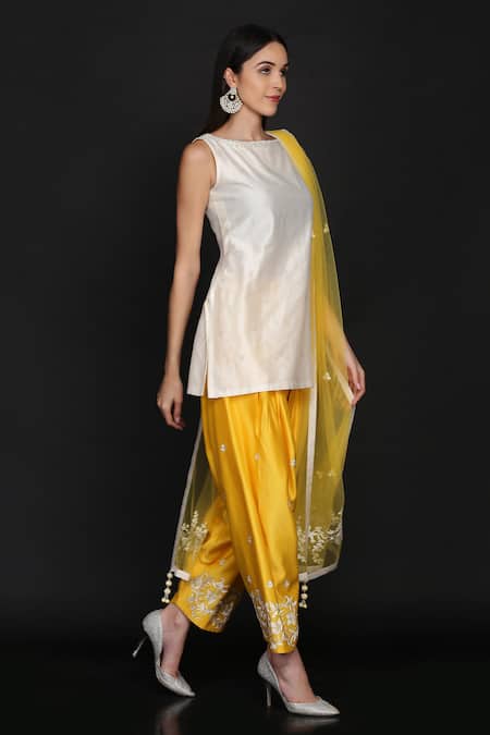 Anju & Harleen Zari Embroidered Kurta Salwar Set 