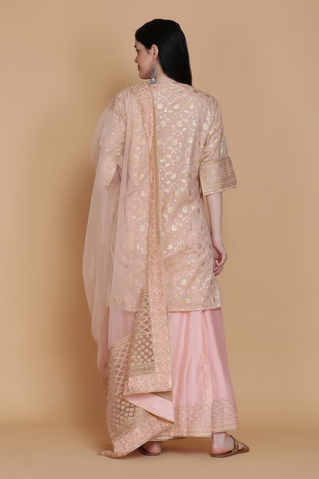 Anju & Harleen Embroidered Kurta Sharara Set 