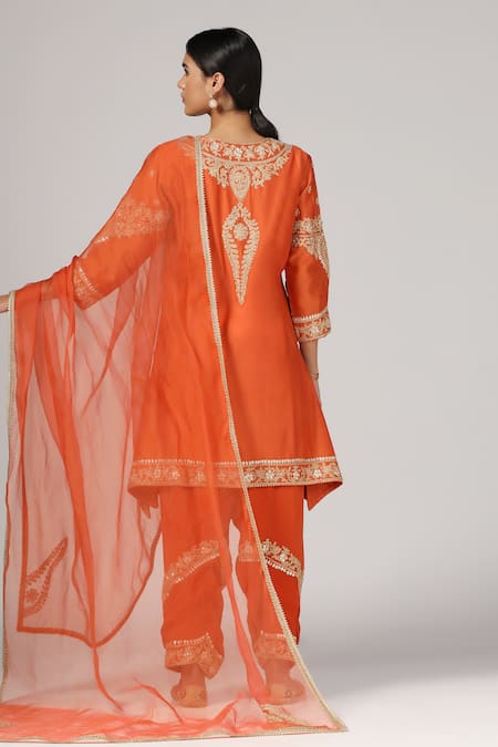 Anju & Harleen Embroidered Kurta Salwar Set 