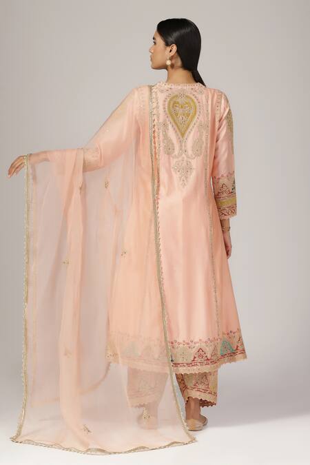 Anju & Harleen Aari Embroidered Kurta Salwar Set 