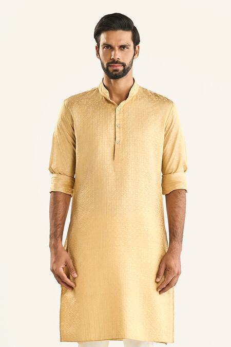 Buy Raghavendra Rathore Jodhpur Cream Silk Embroidery The Samarkand Kurta Online at Aza Fashions Buy_Raghavendra Rathore Jodhpur_Cream Silk Embroidery The Samarkand Kurta _Online_at_Aza_Fashions