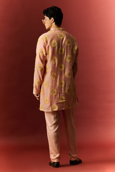 Nafs Floral Hand Embroidered Kurta & Pant Set 