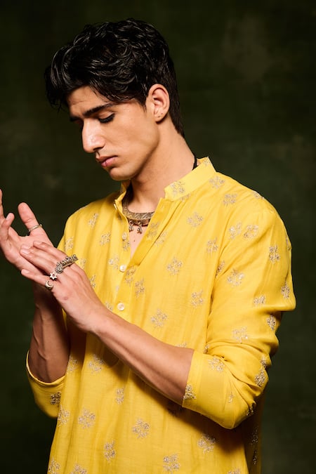 Nafs Hand Embroidered Kurta With Pant 