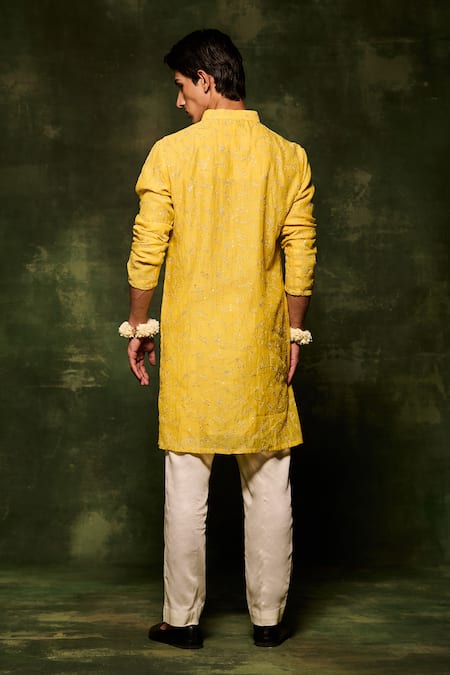 Nafs Hand Embroidered Kurta & Pant Set 