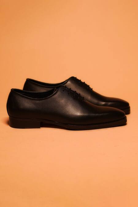 Dmodot Black Belismo Nero Leather Oxford Shoes  2