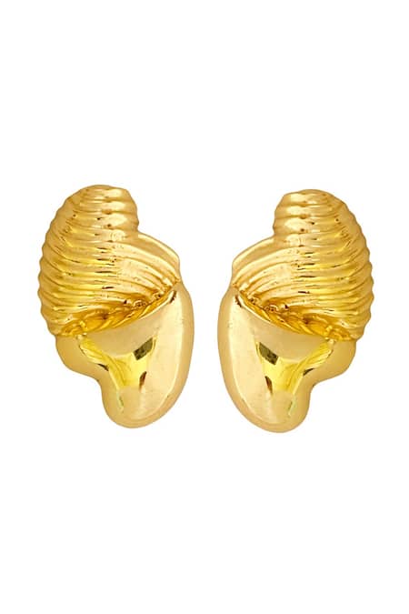 Radhika Agrawal Jewels Melted Heart Studs 