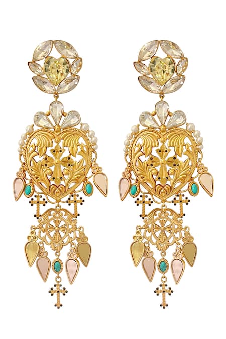 Radhika Agrawal Jewels Marlow Lace Danglers 