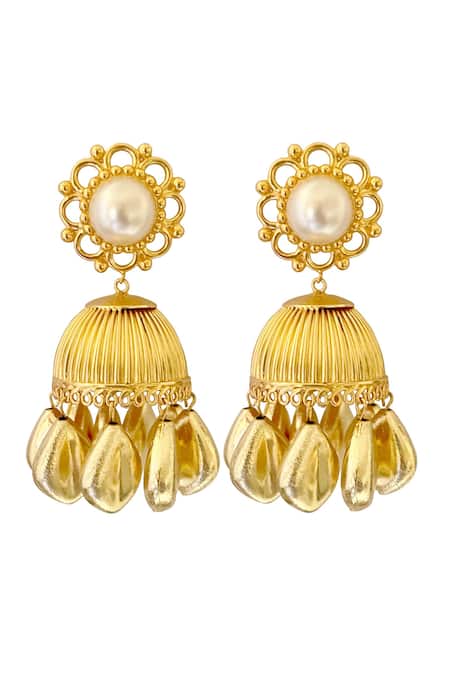 Radhika Agrawal Jewels Regal Chandelier Jhumkas 