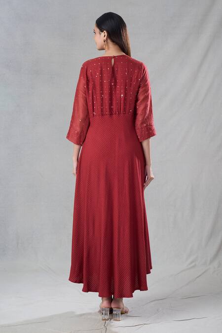 Bhusattva Stripe Woven Kurta 