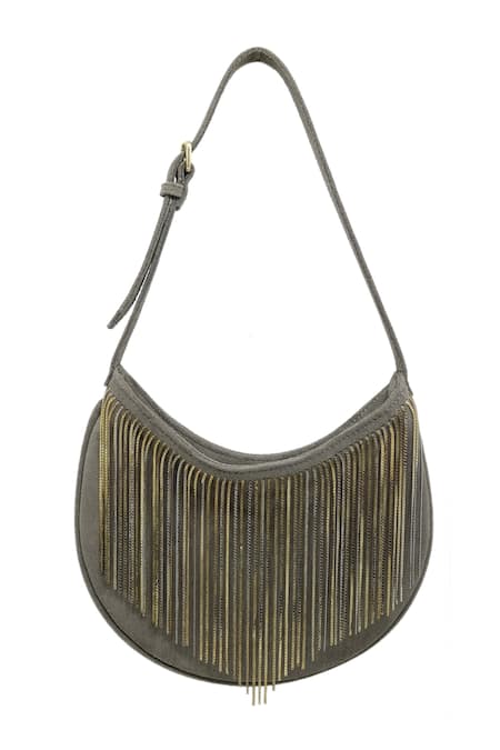 TROV Freya Metal Chain Tassel Bag 