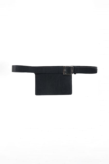 Shop Trov Black Zuri Pocket Belt at Aza Fashions Shop_Trov_Black Zuri Pocket Belt _at_Aza_Fashions