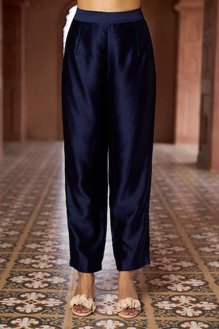 Buy Aariyana Couture Blue Silk, Chanderi, Viscose Sequins, Embroidery V-neck Kurta Set Online at Aza Fashions Buy_Aariyana Couture_Blue Silk, Chanderi, Viscose Sequins, Embroidery V-neck Kurta Set_Online_at_Aza_Fashions