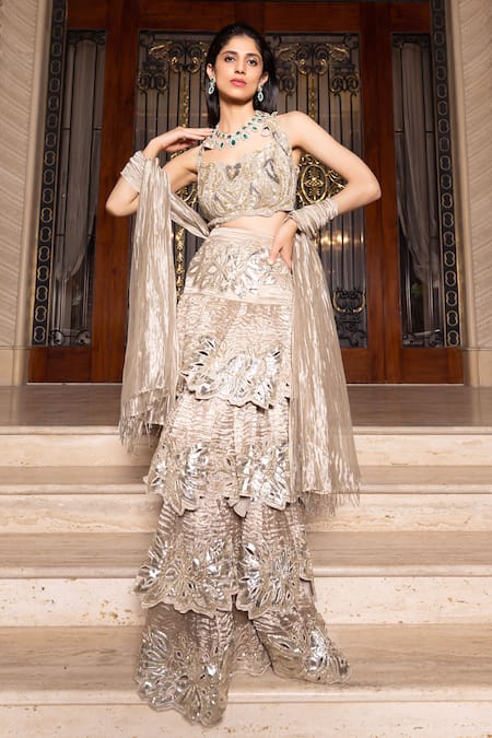 Tarisha Tholia Stella Hand Embroidered Lehenga Set 