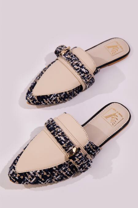 House Of Vian Blue Buckle It Solid Strapped Mules Online at Aza Fashions House Of Vian_Blue Buckle It Solid Strapped Mules _Online_at_Aza_Fashions