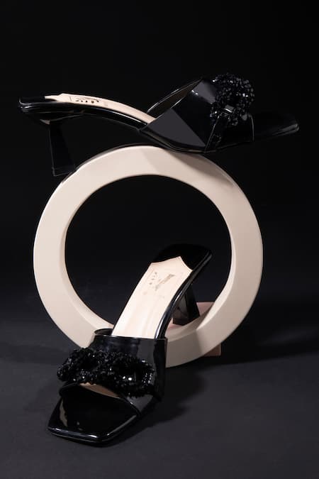 House of Vian Jane Buckle Swarovski Embellished Heels 