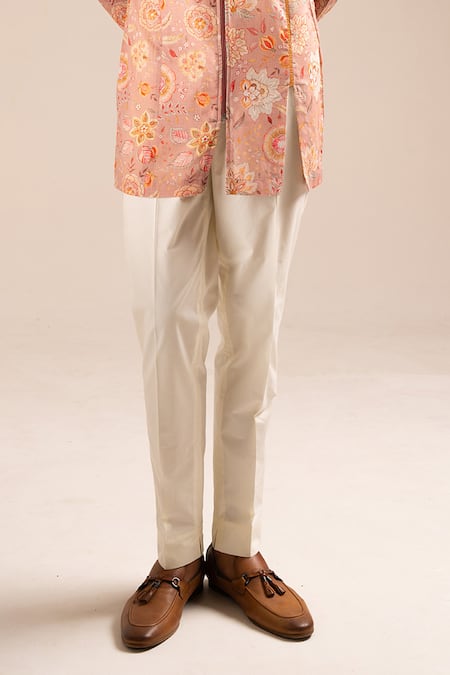 Project Bandi Pink Cotton Embroidery Rose Versailles Kurta And Pant Set Online at Aza Fashions Project Bandi_Pink Cotton Embroidery Rose Versailles Kurta And Pant Set_Online_at_Aza_Fashions