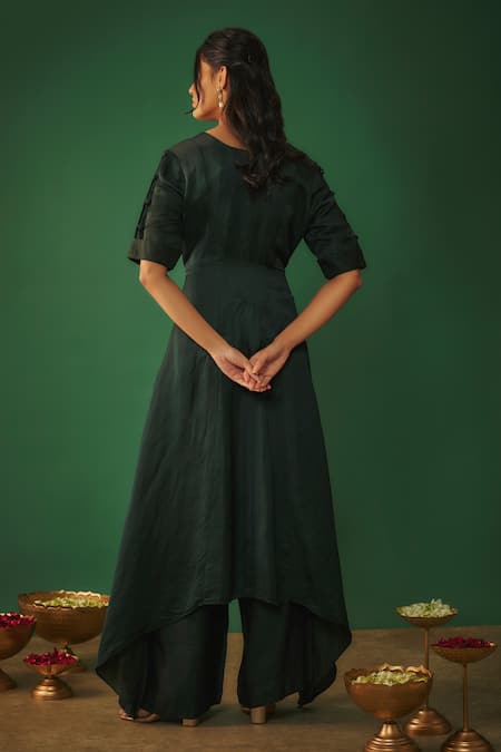 Mehak Murpana Mirror Work Kurta & Flared Pant Set 