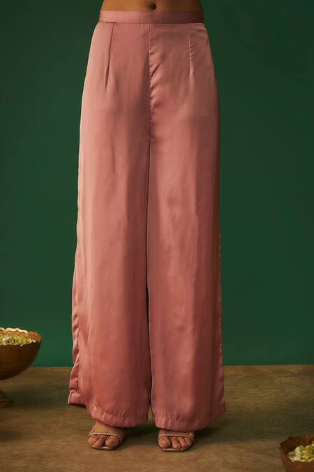 Buy Mehak Murpana Pink Silk, Satin Zari Zardozi Placement Embroidered Kurta And Flared Pant Set Online at Aza Fashions Buy_Mehak Murpana_Pink Silk, Satin Zari Zardozi Placement Embroidered Kurta And Flared Pant Set _Online_at_Aza_Fashions