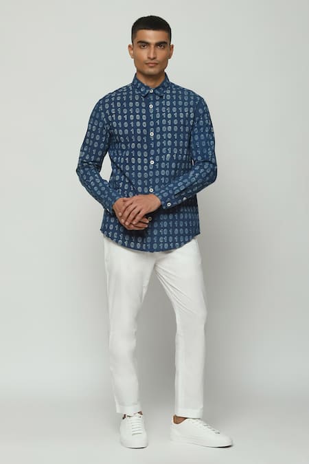 Abraham & Thakore Number Print Shirt 