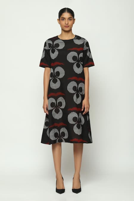 Abraham And Thakore Ikat Ottoman Moon Dress 
