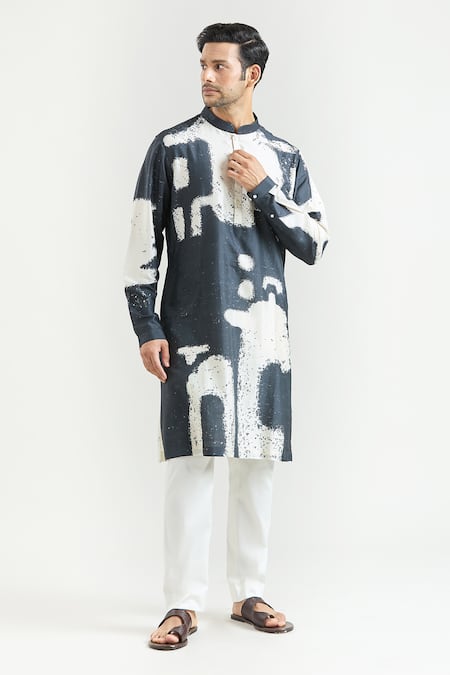 Countrymade Abstract Print Kurta 