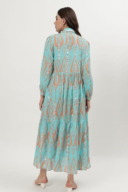 Musal Norah Ikat Print Dress 