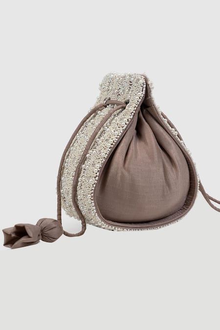 HOUSE OF D"ORO Modak Embellished Potli 