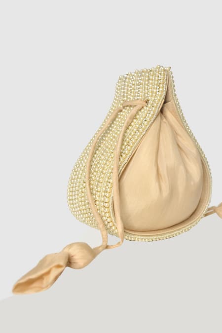 HOUSE OF D"ORO Eliptic Elegance Embellished Potli 