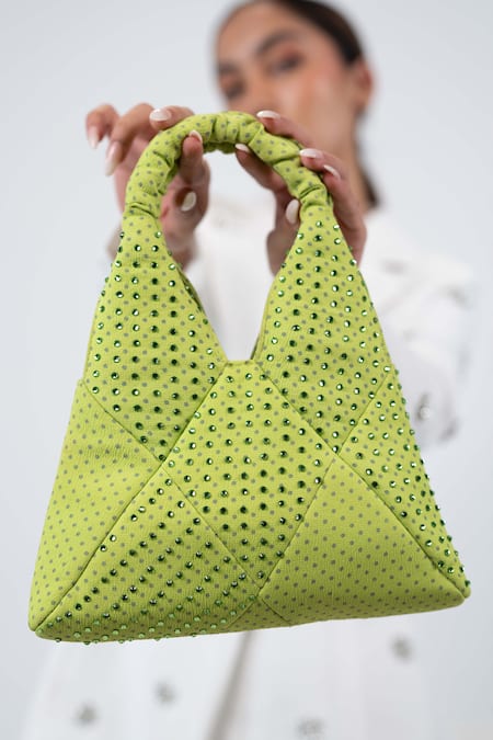 House of D'oro Chartreuse Shoulder Bag 