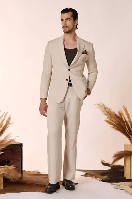 S&N by Shantnu Nikhil Solid Cargo Trouser 