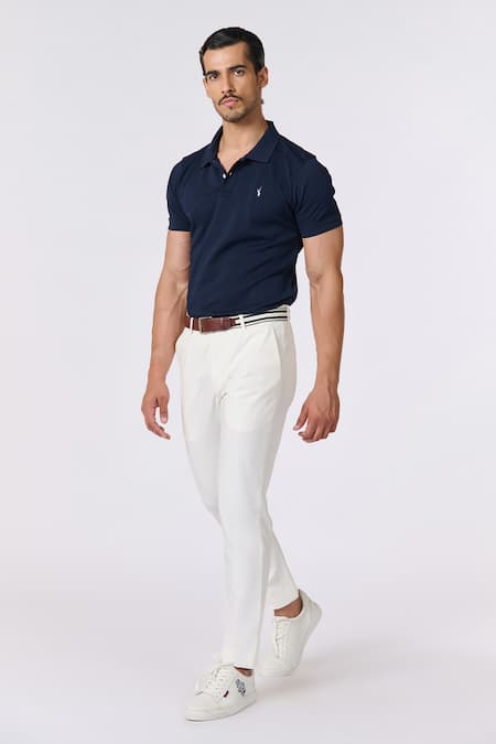 S&N by Shantnu Nikhil Solid Polo T-Shirt 