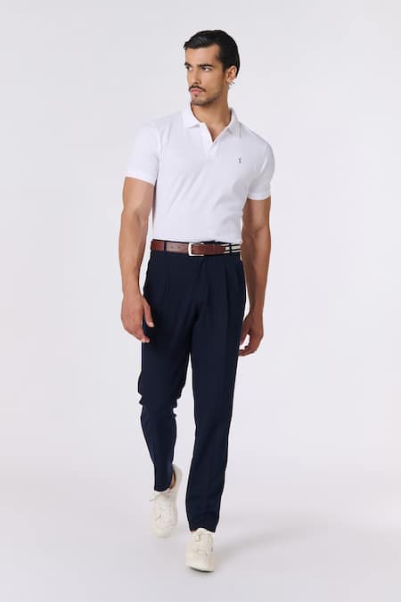 S&N by Shantnu Nikhil Plain Polo T-Shirt 