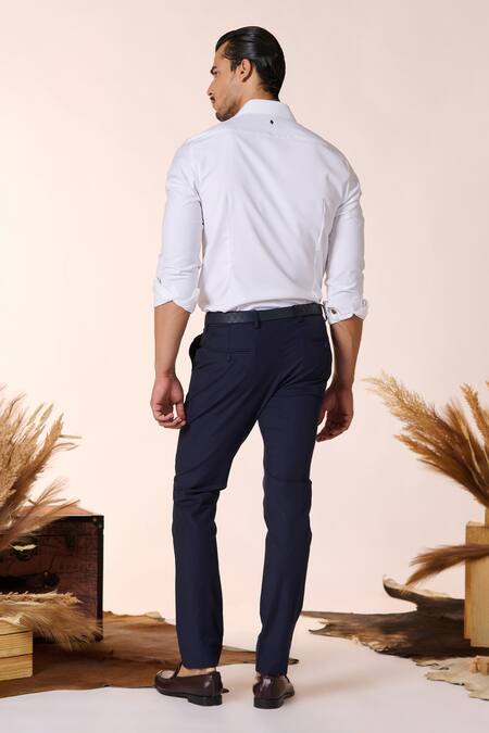 Shop S&N By Shantnu Nikhil White Cotton Cut Work Cut-out Panel Shirt at Aza Fashions Shop_S&N By Shantnu Nikhil_White Cotton Cut Work Cut-out Panel Shirt_at_Aza_Fashions