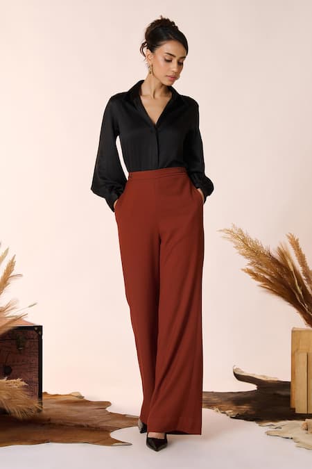 S&N by Shantnu Nikhil Retro Flared Trouser 