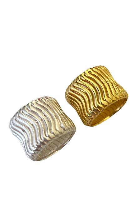 Shop Radhika Agrawal Jewels Gold Plated Mirage Ring Online at Aza Fashions Shop_Radhika Agrawal Jewels_Gold Plated Mirage Ring _Online_at_Aza_Fashions