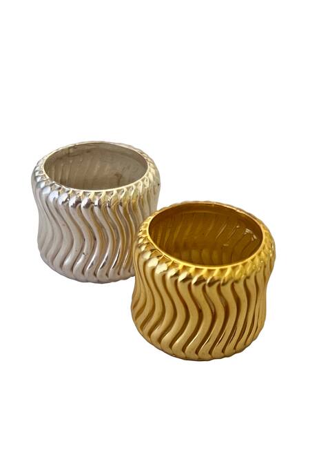 Radhika Agrawal Jewels Gold Plated Mirage Ring at Aza Fashions Radhika Agrawal Jewels_Gold Plated Mirage Ring _at_Aza_Fashions