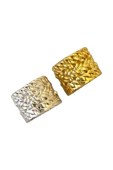 Buy Radhika Agrawal Jewels Gold Plated Aurelian Braided Ring Online at Aza Fashions Buy_Radhika Agrawal Jewels_Gold Plated Aurelian Braided Ring _Online_at_Aza_Fashions