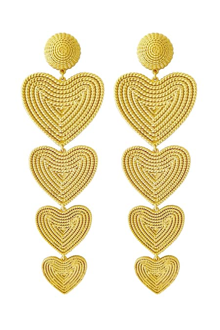 Radhika Agrawal Jewels Labyrinthe Heart Danglers 