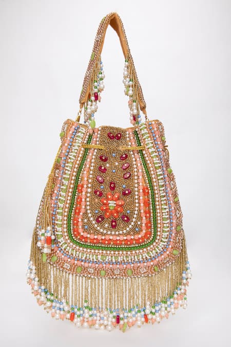 Modarta Crystal Bead Embellished Potli 