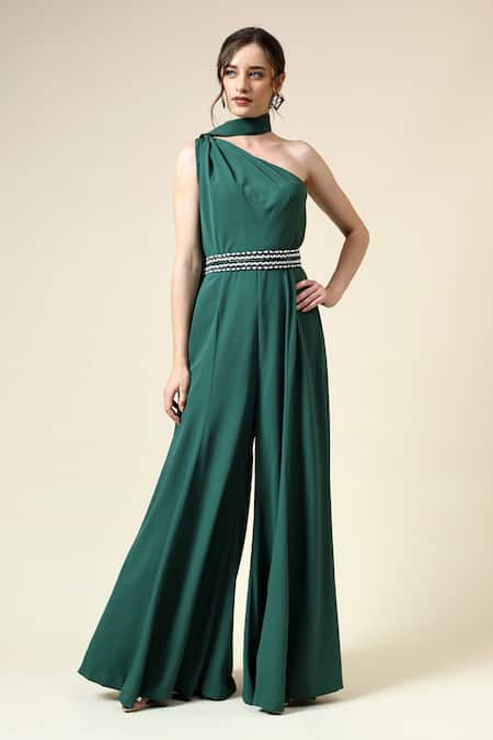 Aakaar Jumpsuit With Embellished Belt 