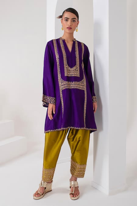 AKARA Sequin Work Kurta & Salwar Set 