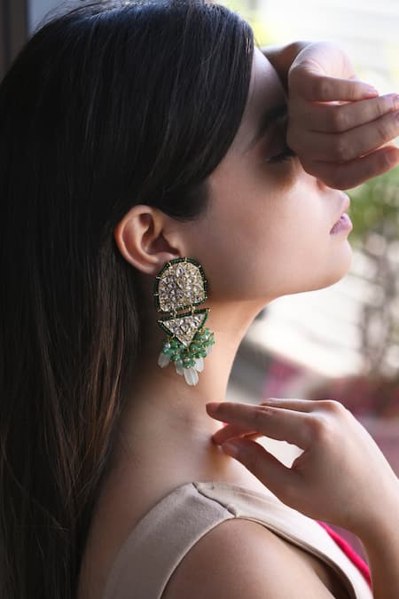 Do Taara Kundan Embellished Dangler Earrings 