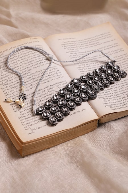 Ruby Raang Kundan Work Choker Necklace 