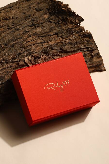 Shop_Ruby Raang_Green Phoolan Kundan And Crystal Choker_Online_at_Aza_Fashions