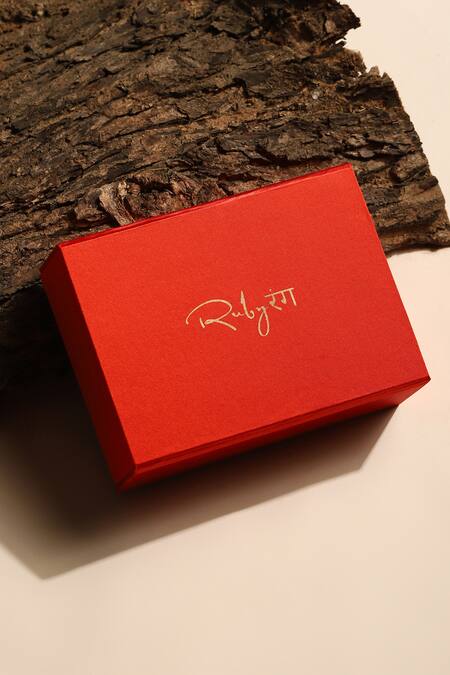 Shop_Ruby Raang_Green Amaryllis Kundan And Crystal Stone Embellished Necklace _Online_at_Aza_Fashions