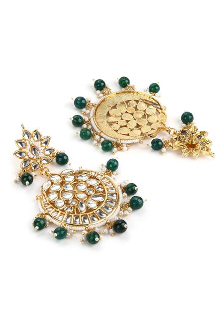 Shop Ruby Raang Gold Plated Stones Kundan Embellished Choker Necklace Set Online at Aza Fashions Shop_Ruby Raang_Gold Plated Stones Kundan Embellished Choker Necklace Set _Online_at_Aza_Fashions